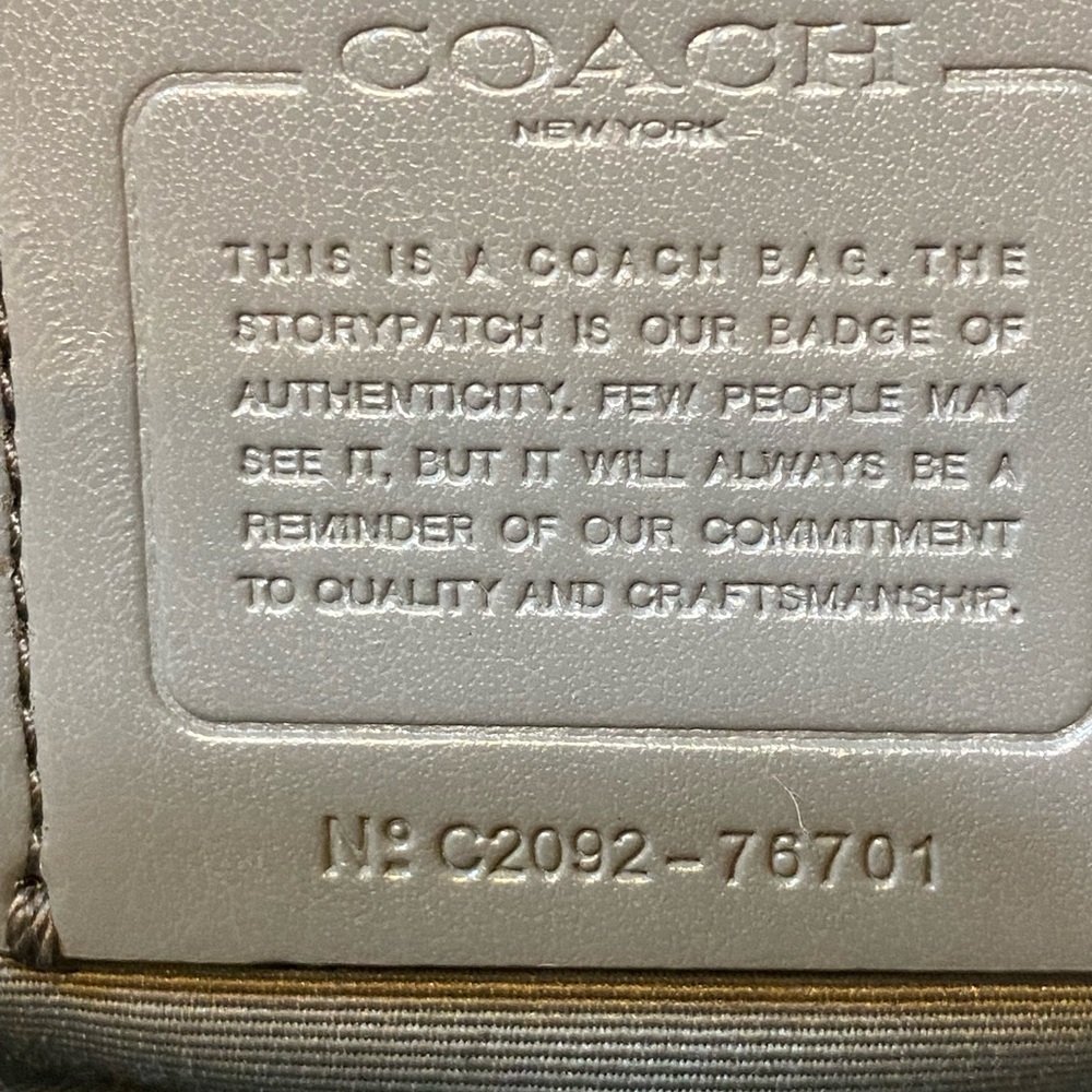 Coach Gray Leather Tote - Picture 7 of 11